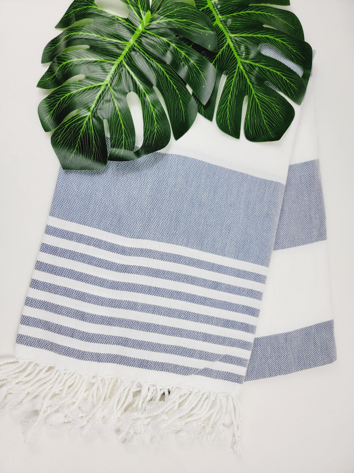 Beach/Bath Turkish Towel Easy carry Quick Dry - Navy from EBRU Home