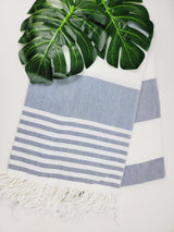 Beach/Bath Turkish Towel Easy carry Quick Dry - Navy from EBRU Home