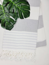 Beach/Bath Turkish Towel Easy carry Quick Dry - Gray from EBRU Home