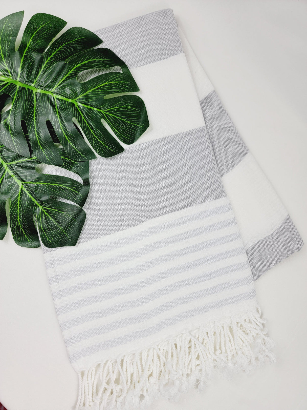 Beach/Bath Turkish Towel Easy carry Quick Dry - Gray from EBRU Home