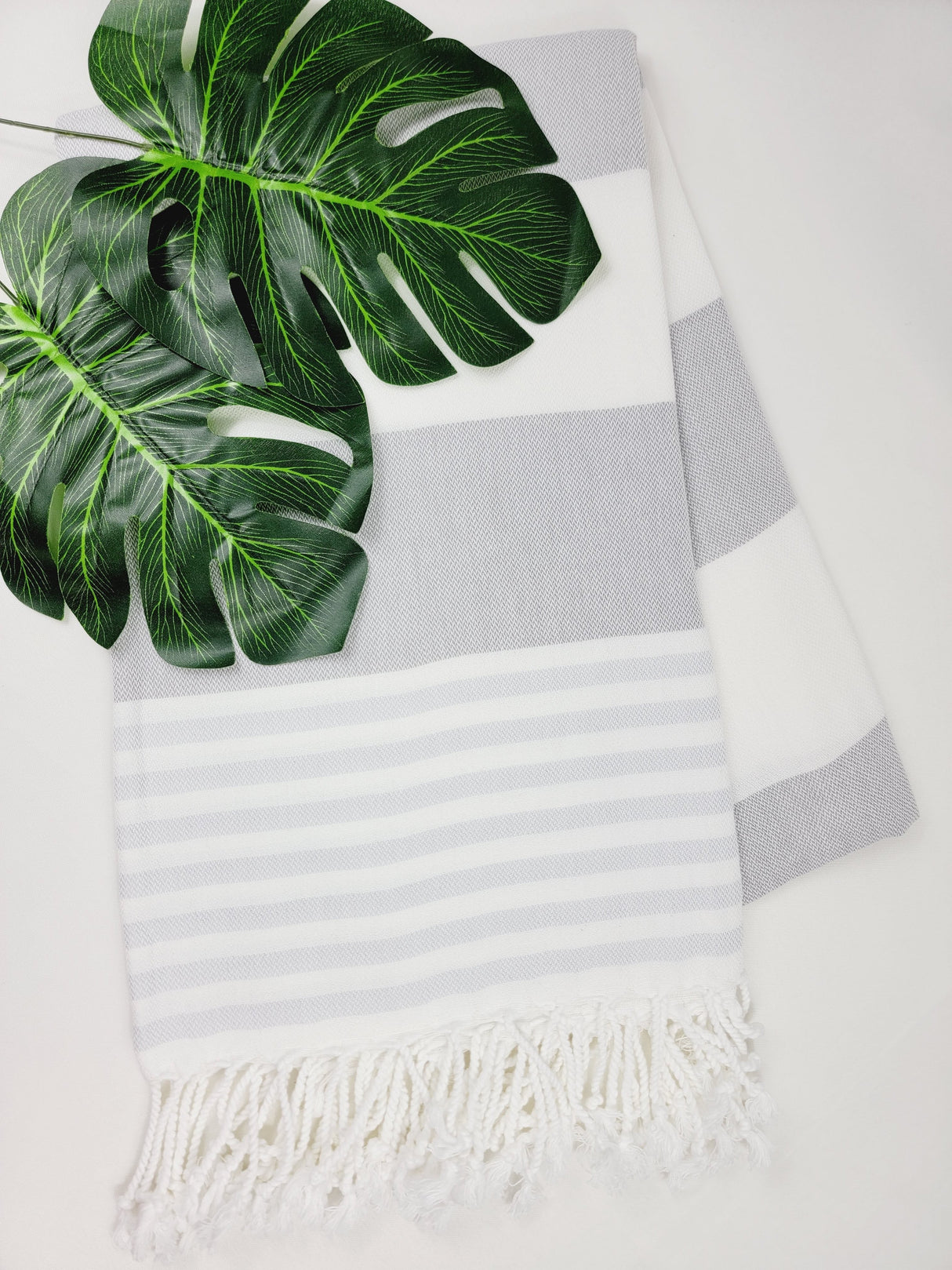 Beach/Bath Turkish Towel Easy carry Quick Dry - Gray from EBRU Home
