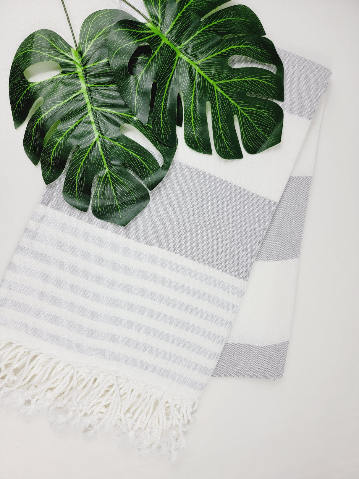 Beach/Bath Turkish Towel Easy carry Quick Dry - Gray from EBRU Home