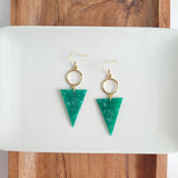 Olivia Earrings - Green from Spiffy & Splendid