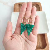 Olivia Earrings - Green from Spiffy & Splendid