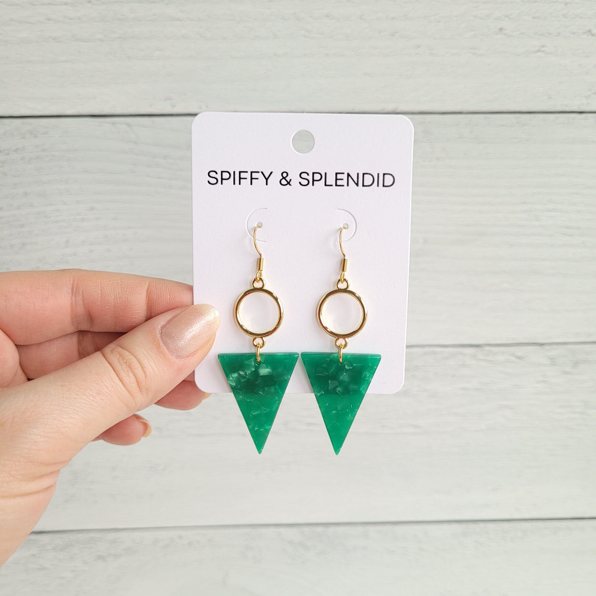 Olivia Earrings - Green from Spiffy & Splendid