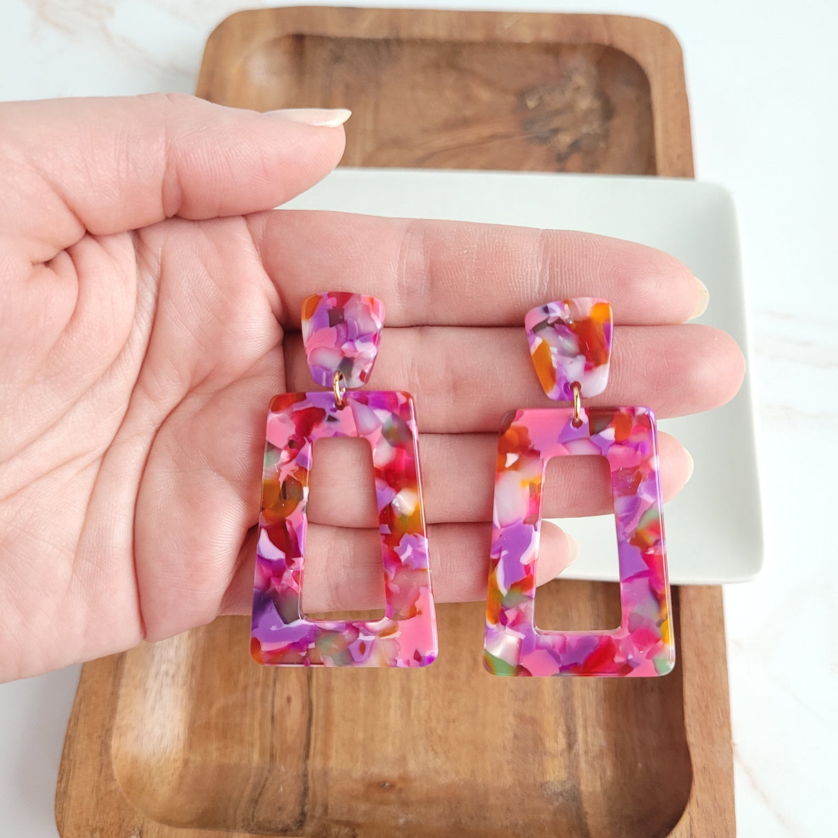 Avery Earrings - Paradise Pink from Spiffy & Splendid