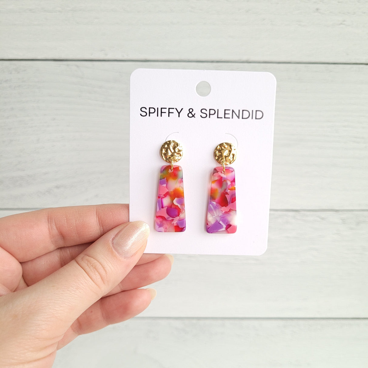 Mia Mini Earrings - Paradise Pink from Spiffy & Splendid