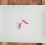 Bella Bar Studs - Rose Pink from Spiffy & Splendid
