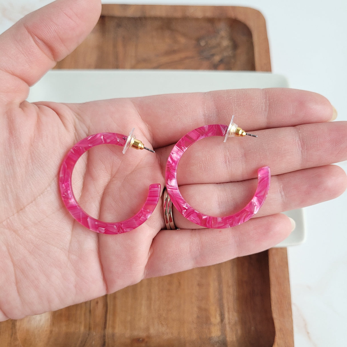Camy Hoops - Raspberry from Spiffy & Splendid