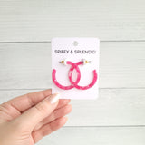 Camy Hoops - Raspberry from Spiffy & Splendid