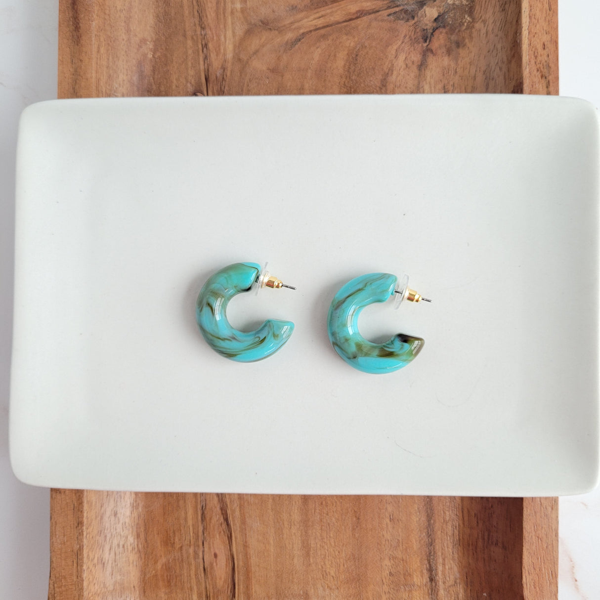 Chloe Hoops - Turquoise from Spiffy & Splendid