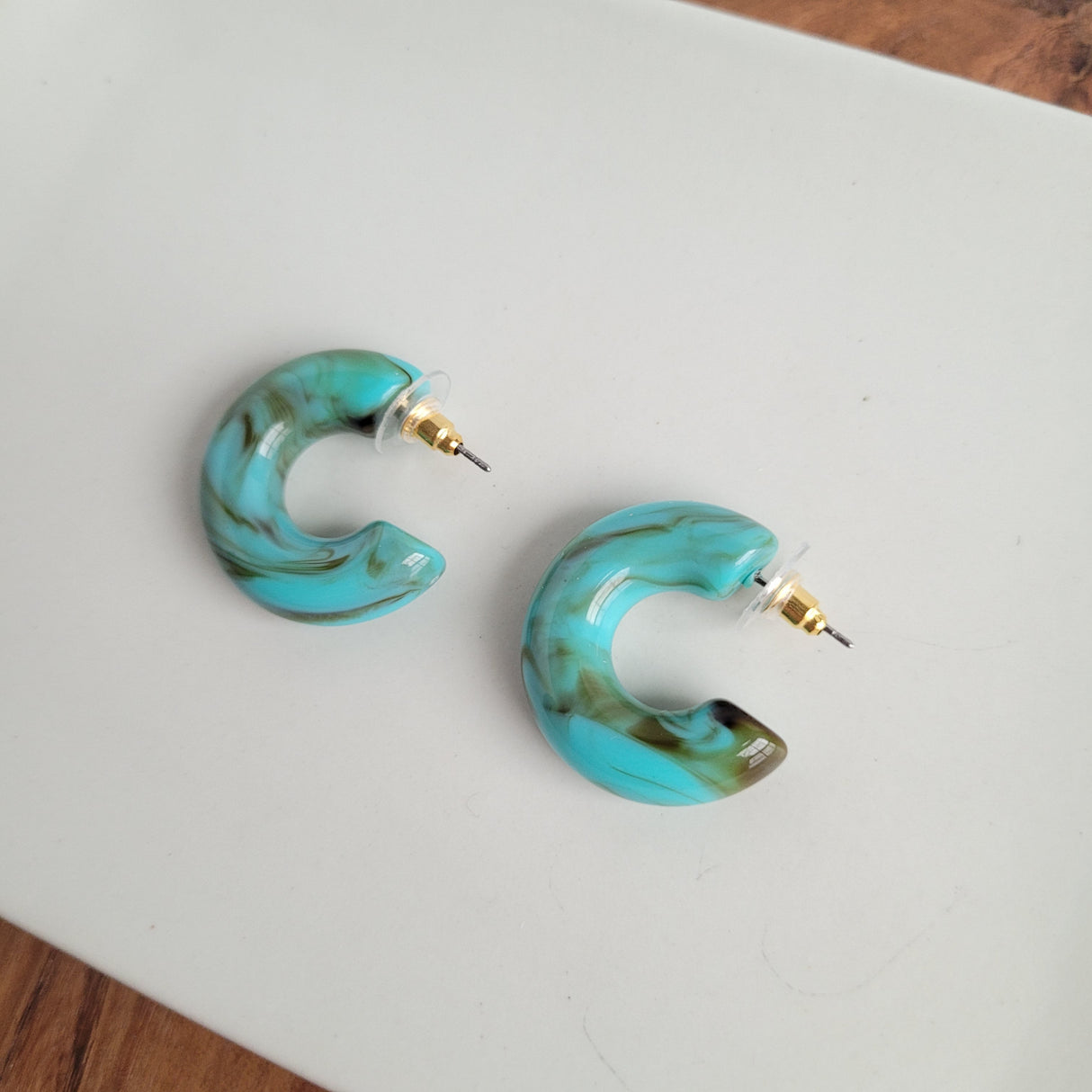 Chloe Hoops - Turquoise from Spiffy & Splendid