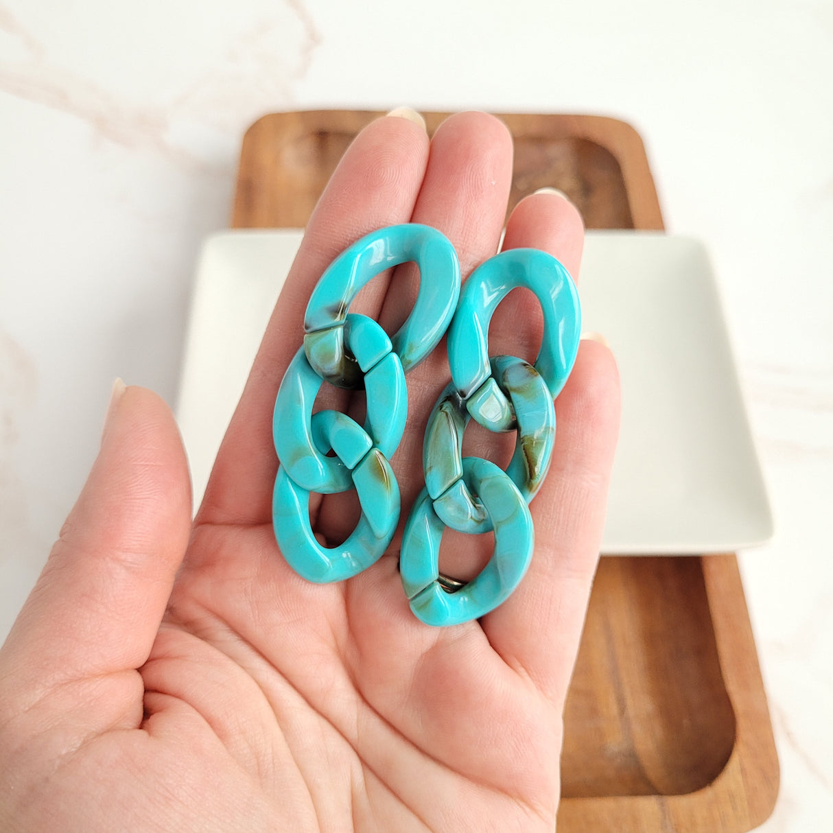 Brooklyn Earrings - Turquoise from Spiffy & Splendid