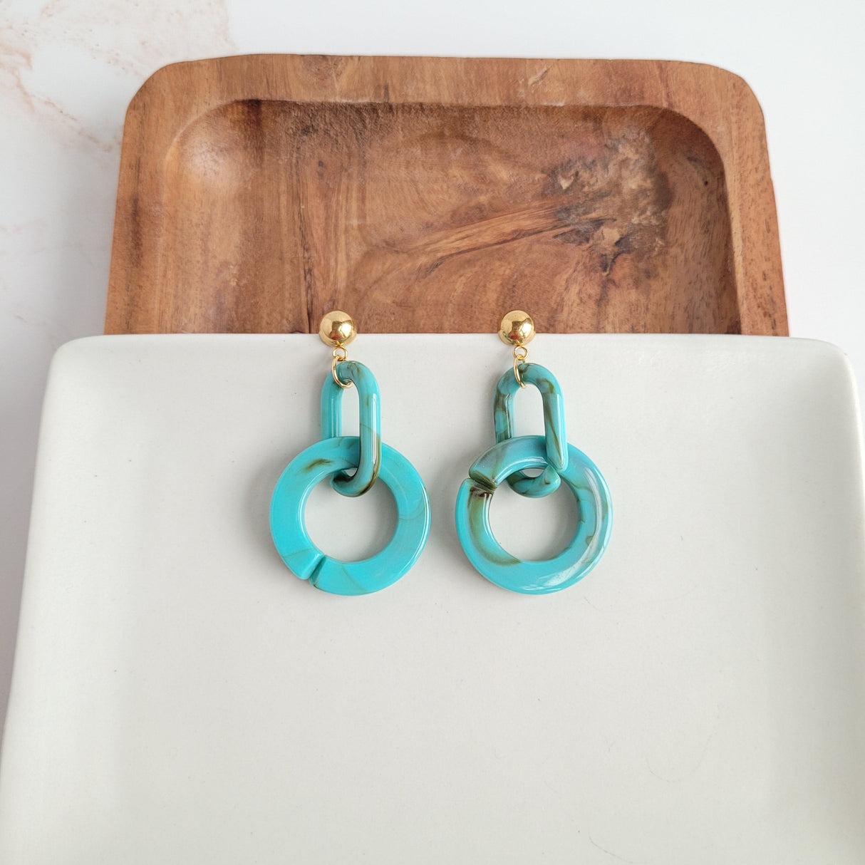 Cora Earrings - Turquoise from Spiffy & Splendid