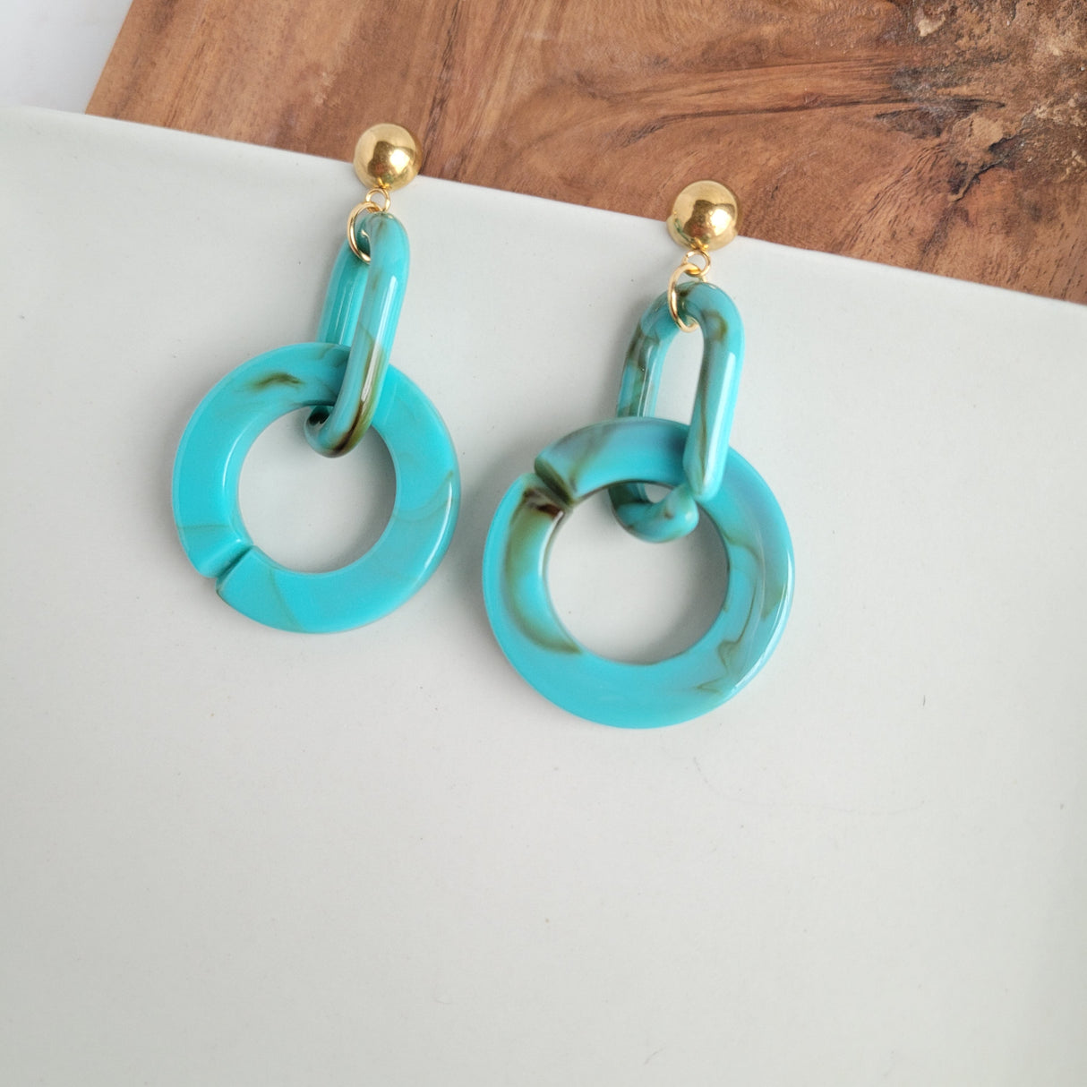 Cora Earrings - Turquoise from Spiffy & Splendid