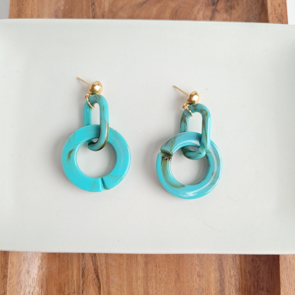 Cora Earrings - Turquoise from Spiffy & Splendid