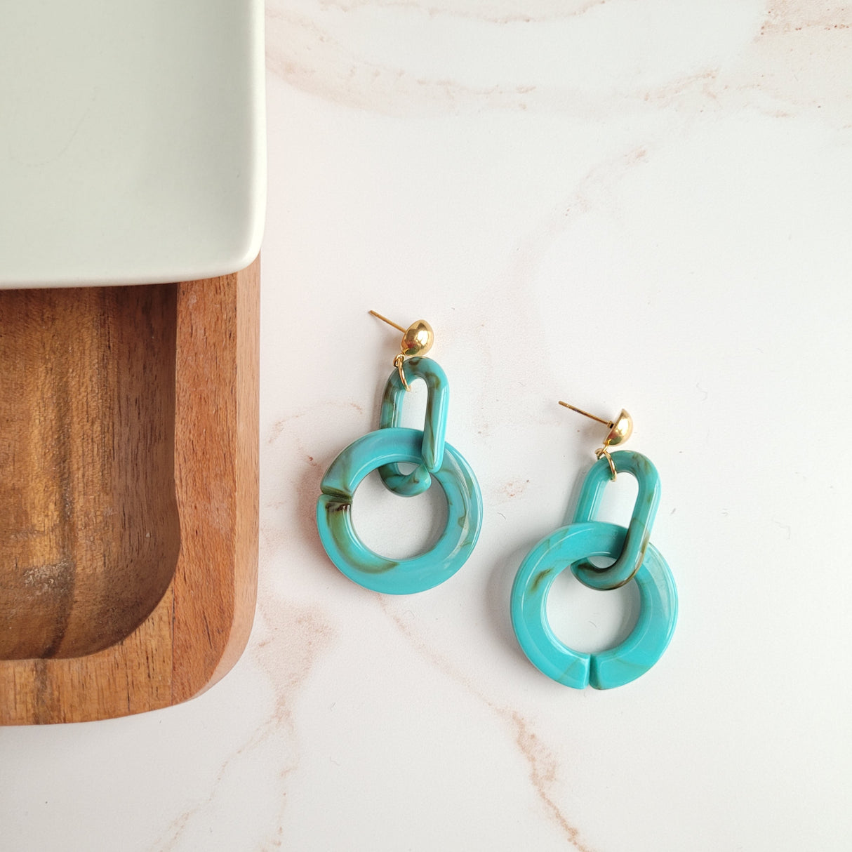 Cora Earrings - Turquoise from Spiffy & Splendid