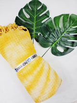 Bath Towel, Waffle Towel, Turkish Beach Towel, Handmade Tie dye from EBRU Home