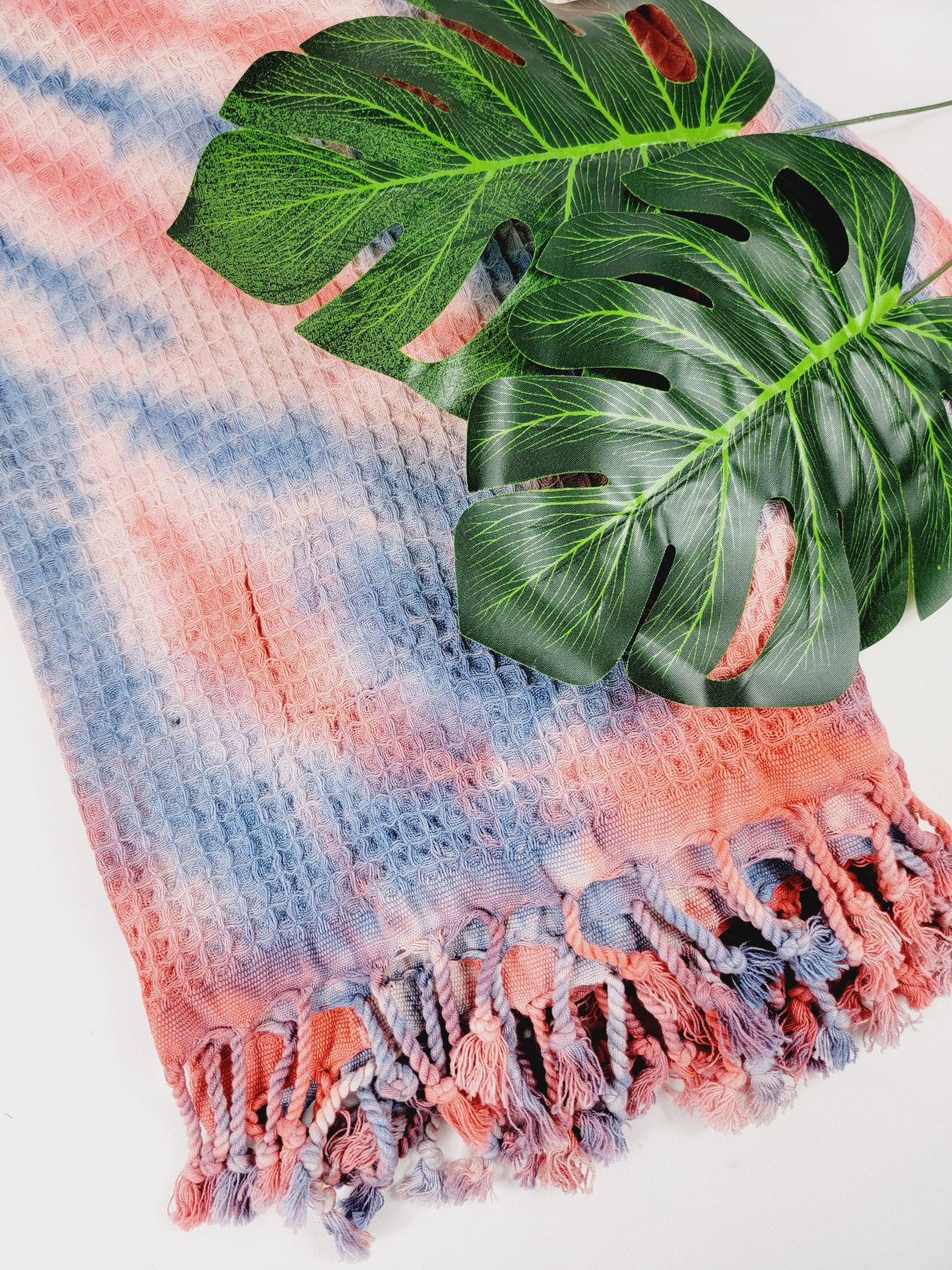 Bundle 5 Pack Bath,Beach Towel, Waffle Tie dye Towel from EBRU Home