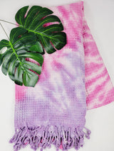 Bath Towel, Waffle Towel, Turkish Beach Towel, Handmade Tie dye from EBRU Home