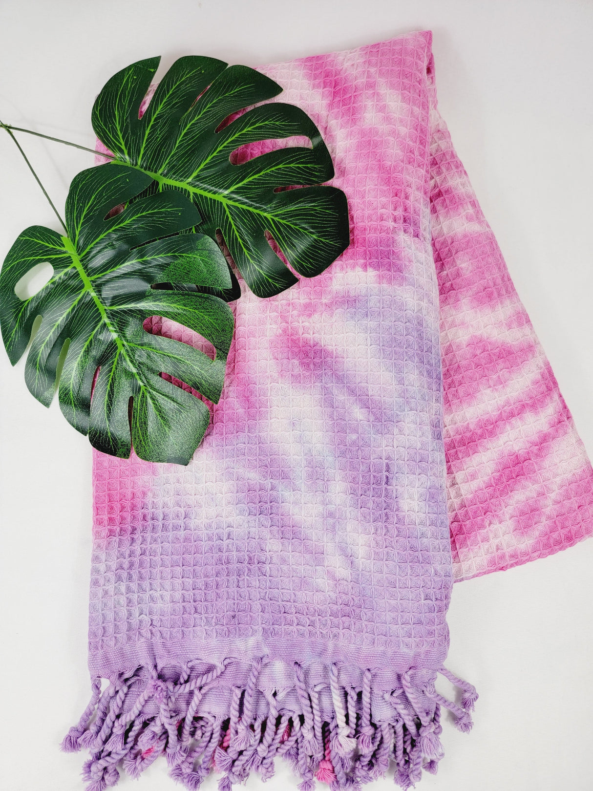 Bath Towel, Waffle Towel, Turkish Beach Towel, Handmade Tie dye from EBRU Home