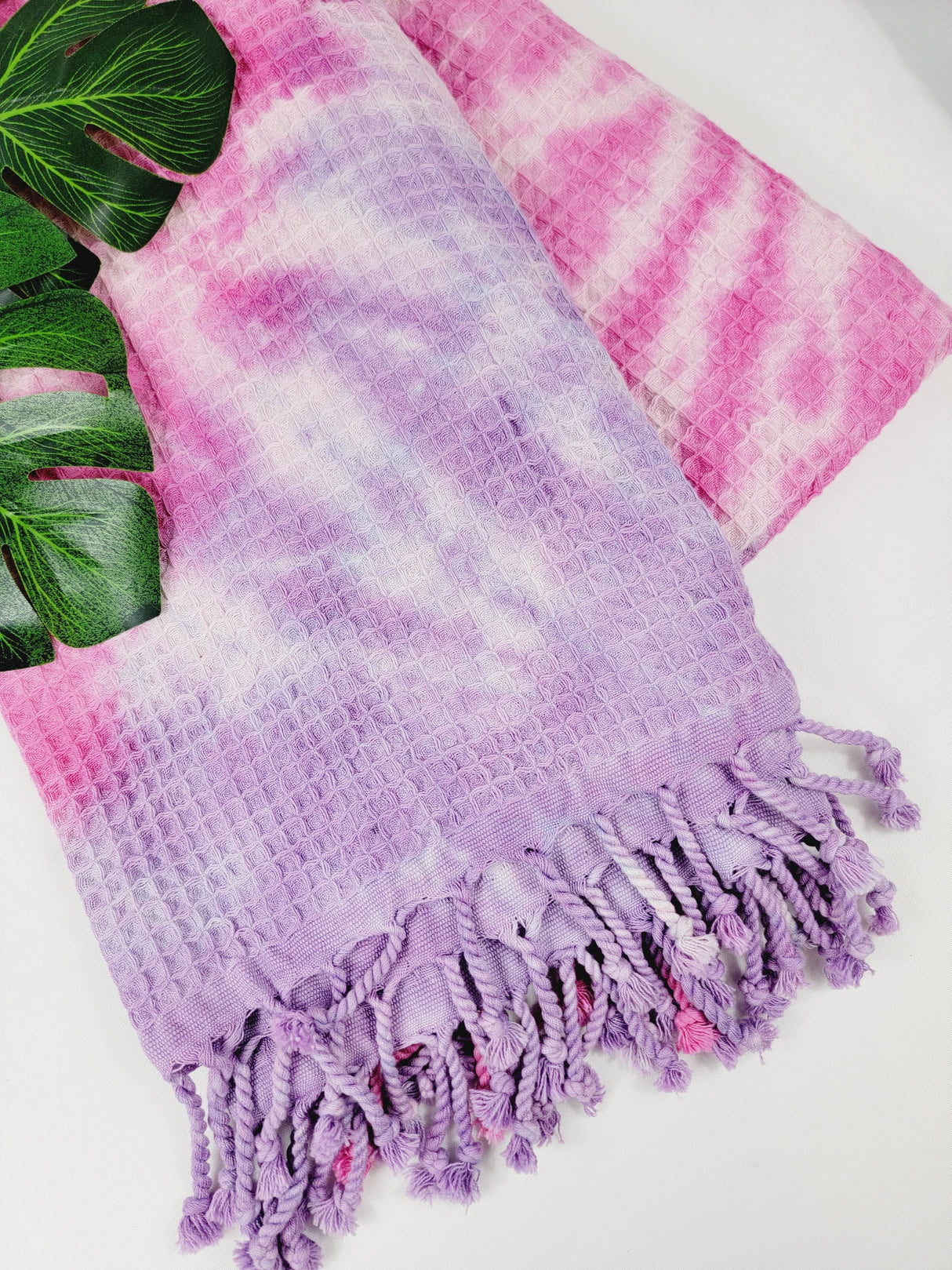 Bath Towel, Waffle Towel, Turkish Beach Towel, Handmade Tie dye from EBRU Home