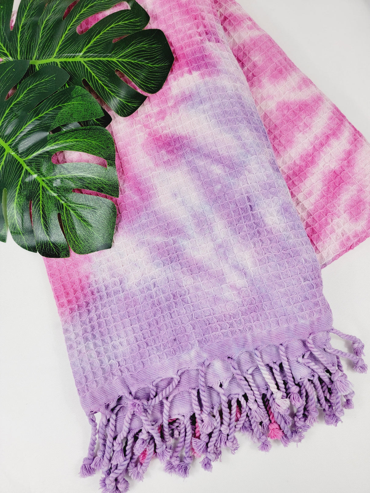 Bath Towel, Waffle Towel, Turkish Beach Towel, Handmade Tie dye from EBRU Home