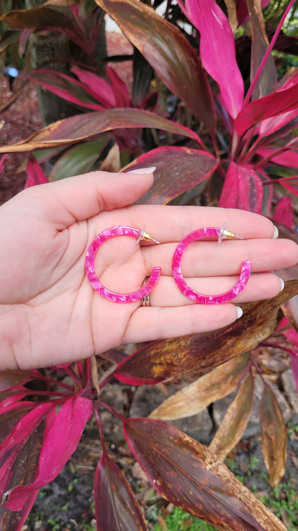 Camy Hoops - Raspberry from Spiffy & Splendid