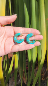 Chloe Hoops - Turquoise from Spiffy & Splendid