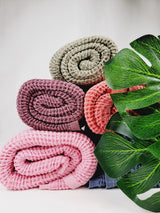 Waffle Towel, Throw Lightweight Quick Dry - Navy from EBRU Home