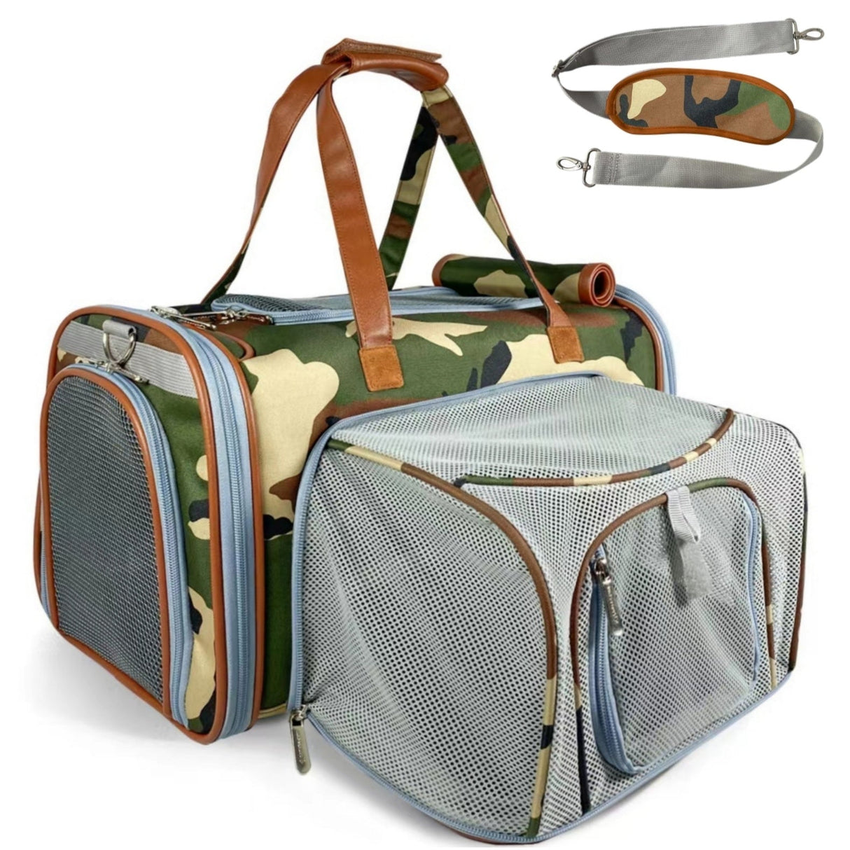 Mr. Peanut's Gold Series Standard Size Airline Compliant Expandable Pet Carrier - Prints Edition from Mr. Peanut's Pet Carriers