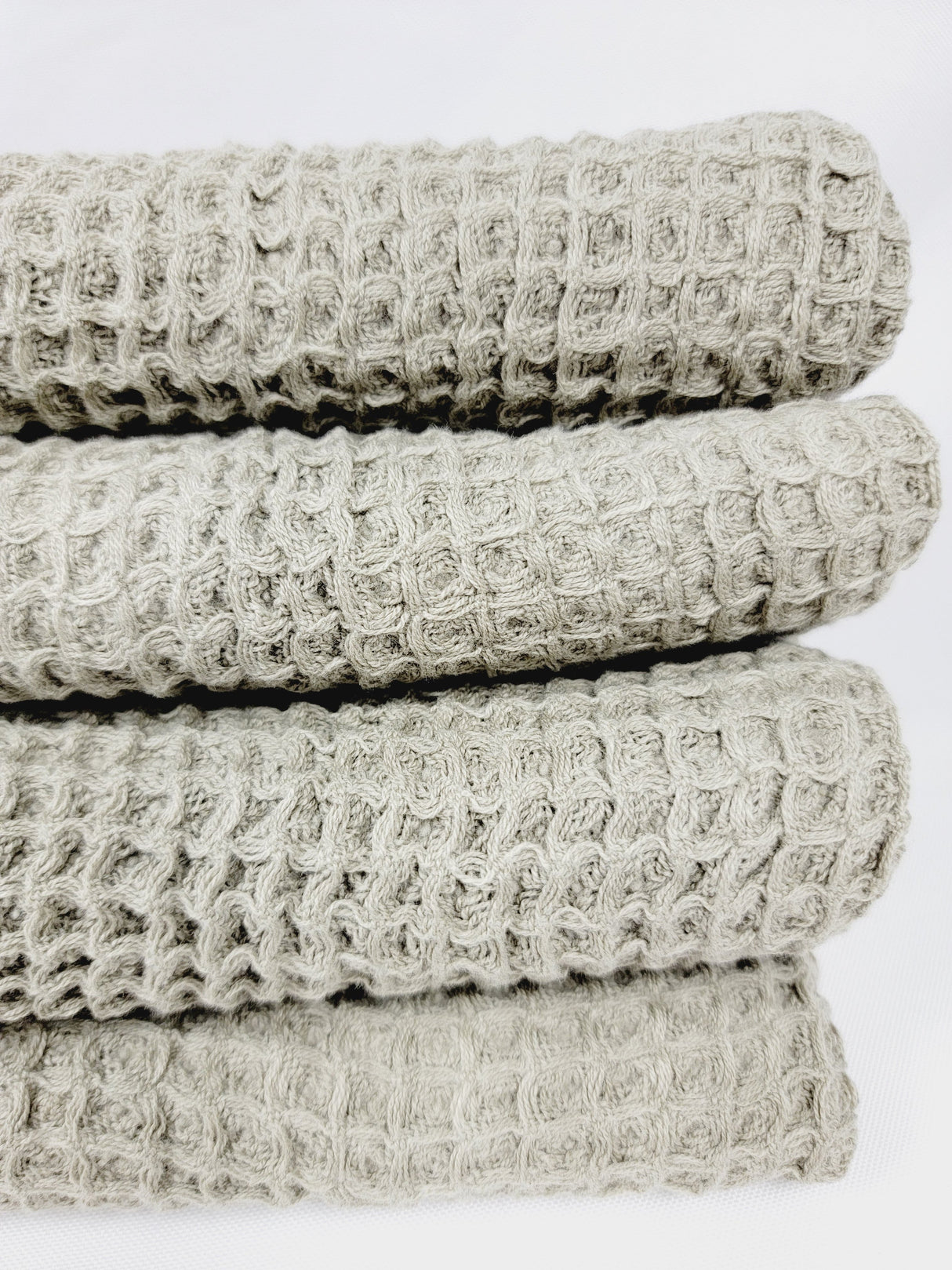 Waffle Towel, Throw Lightweight Quick Dry - Olive from EBRU Home
