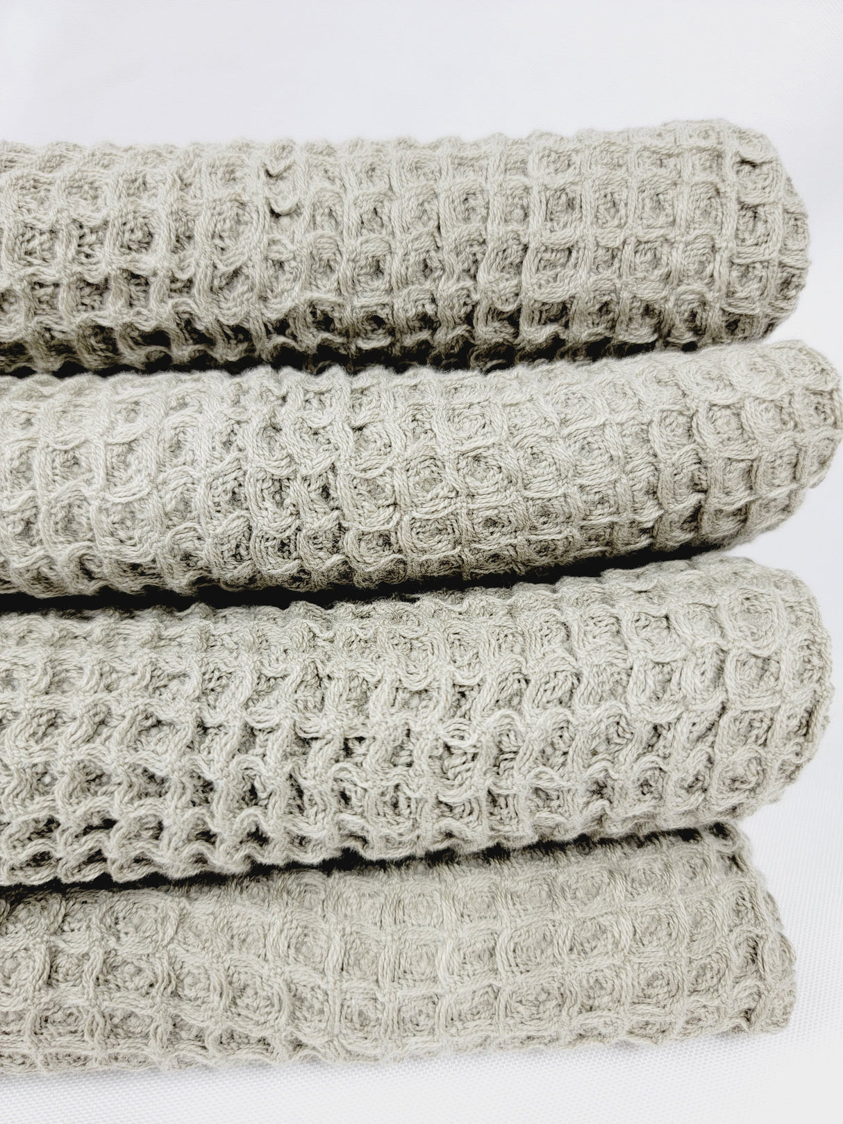 Waffle Towel, Throw Lightweight Quick Dry - Olive from EBRU Home