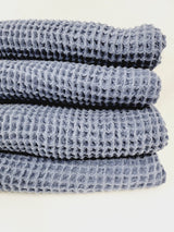 Waffle Towel, Throw Lightweight Quick Dry - Navy from EBRU Home