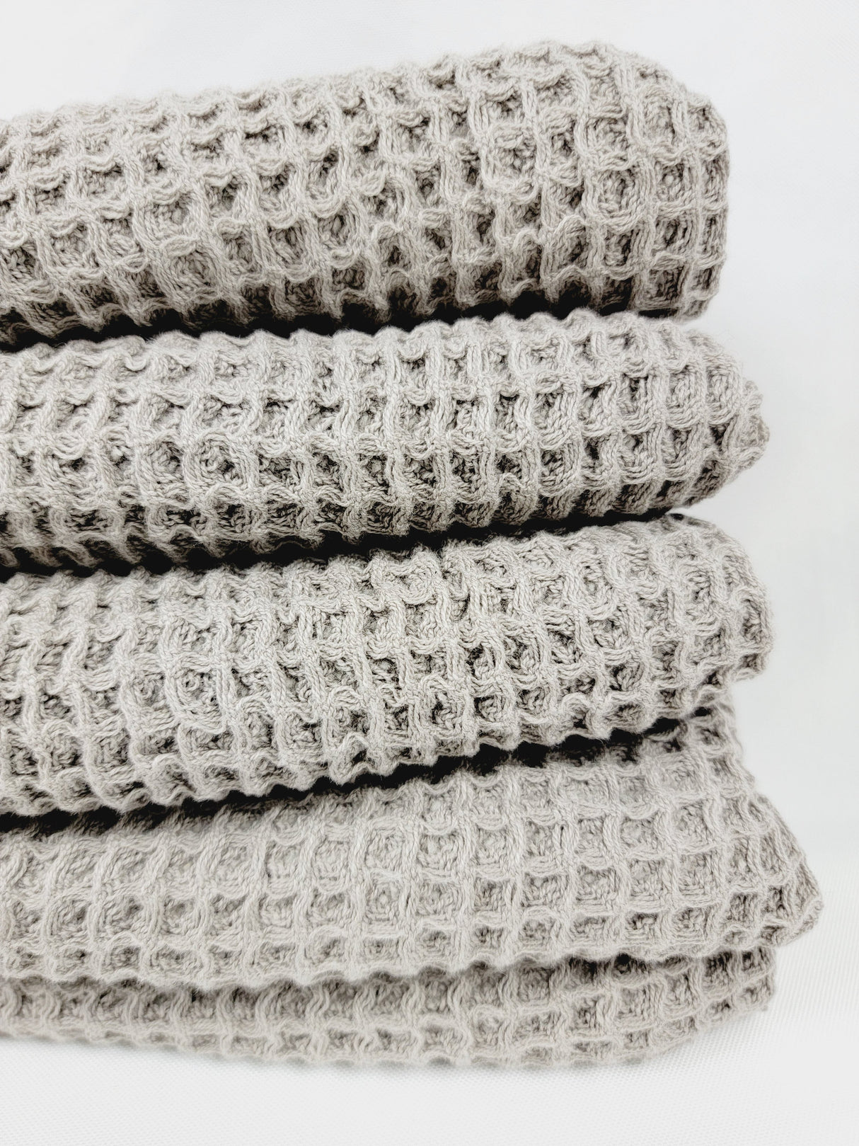 Waffle Towel, Throw Lightweight Quick Dry - Gray from EBRU Home