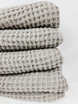 Waffle Towel, Throw Lightweight Quick Dry - Gray from EBRU Home
