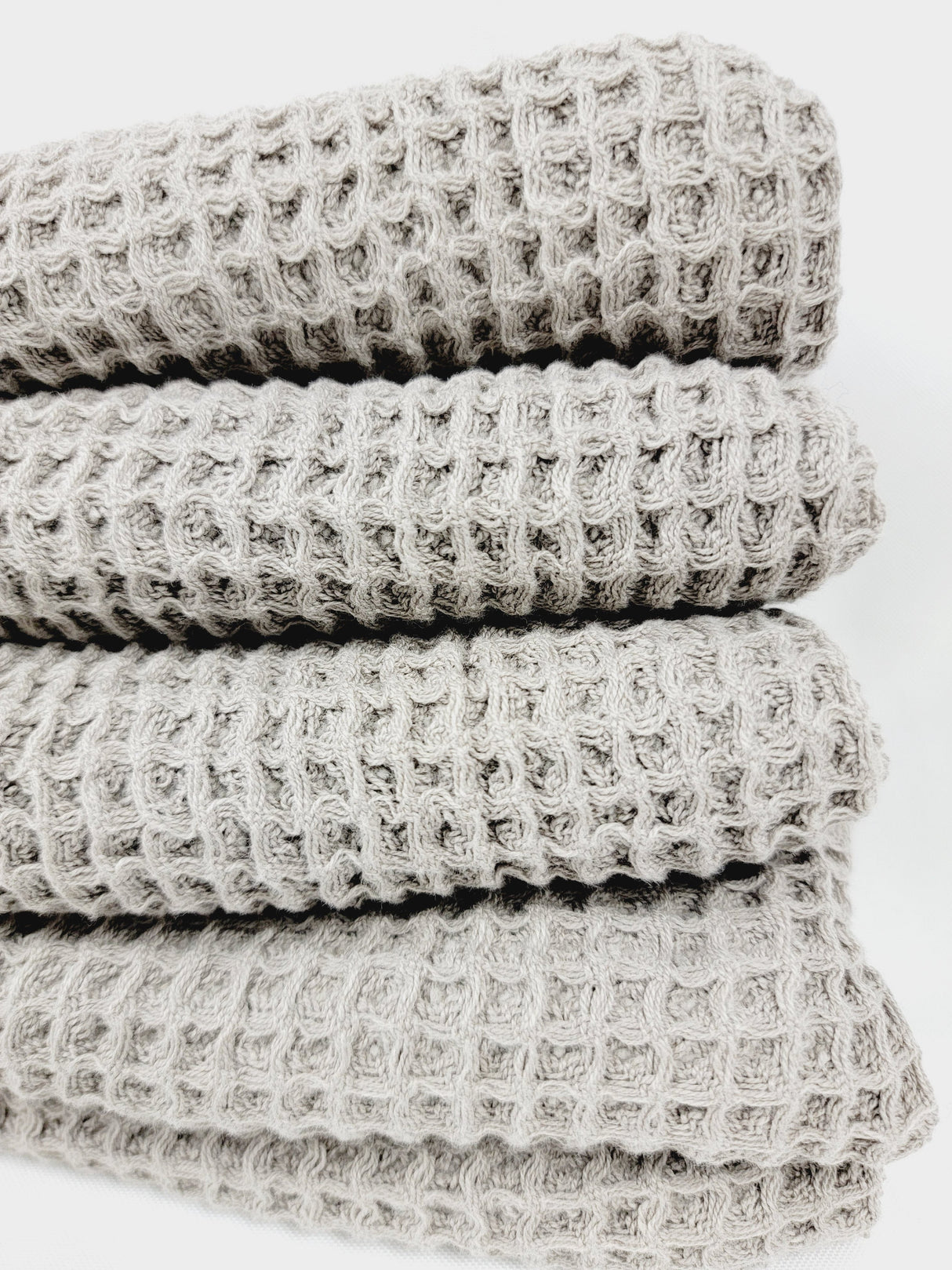 Waffle Towel, Throw Lightweight Quick Dry - Gray from EBRU Home