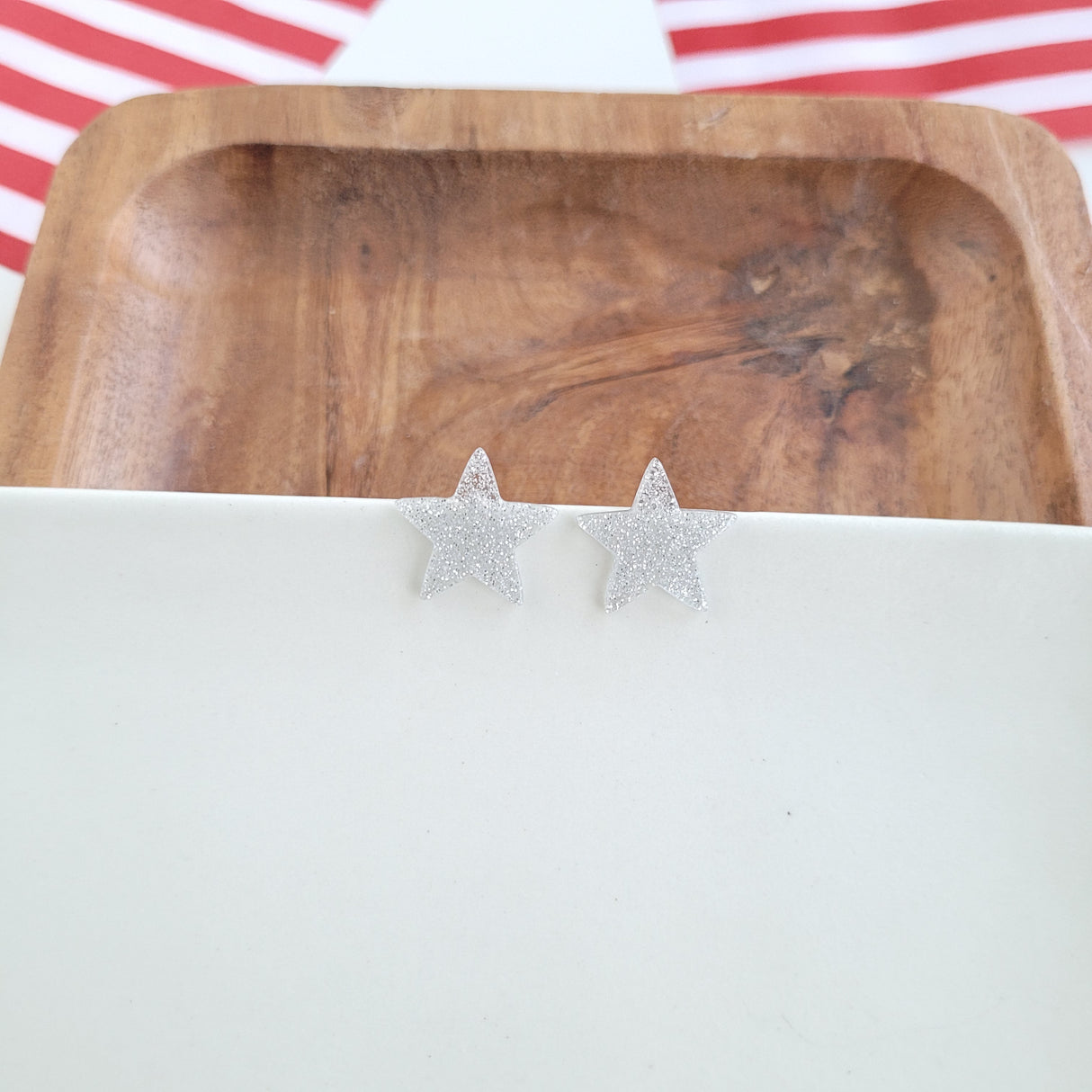 Liberty Star Studs - Silver from Spiffy & Splendid