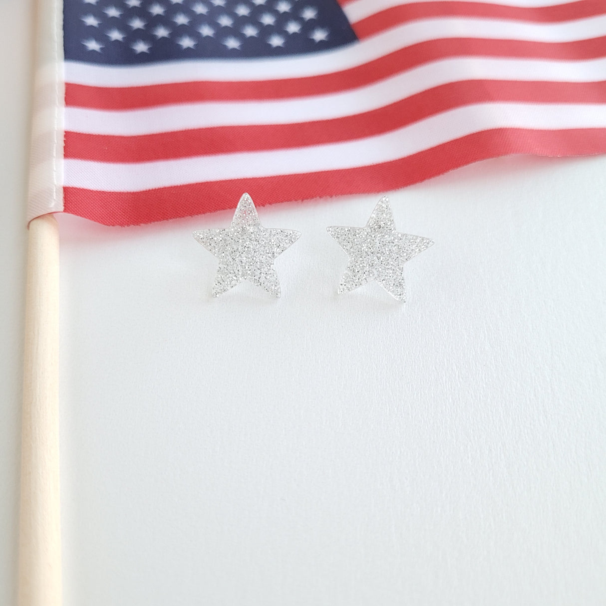 Liberty Star Studs - Silver from Spiffy & Splendid