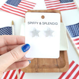Liberty Star Studs - Silver from Spiffy & Splendid