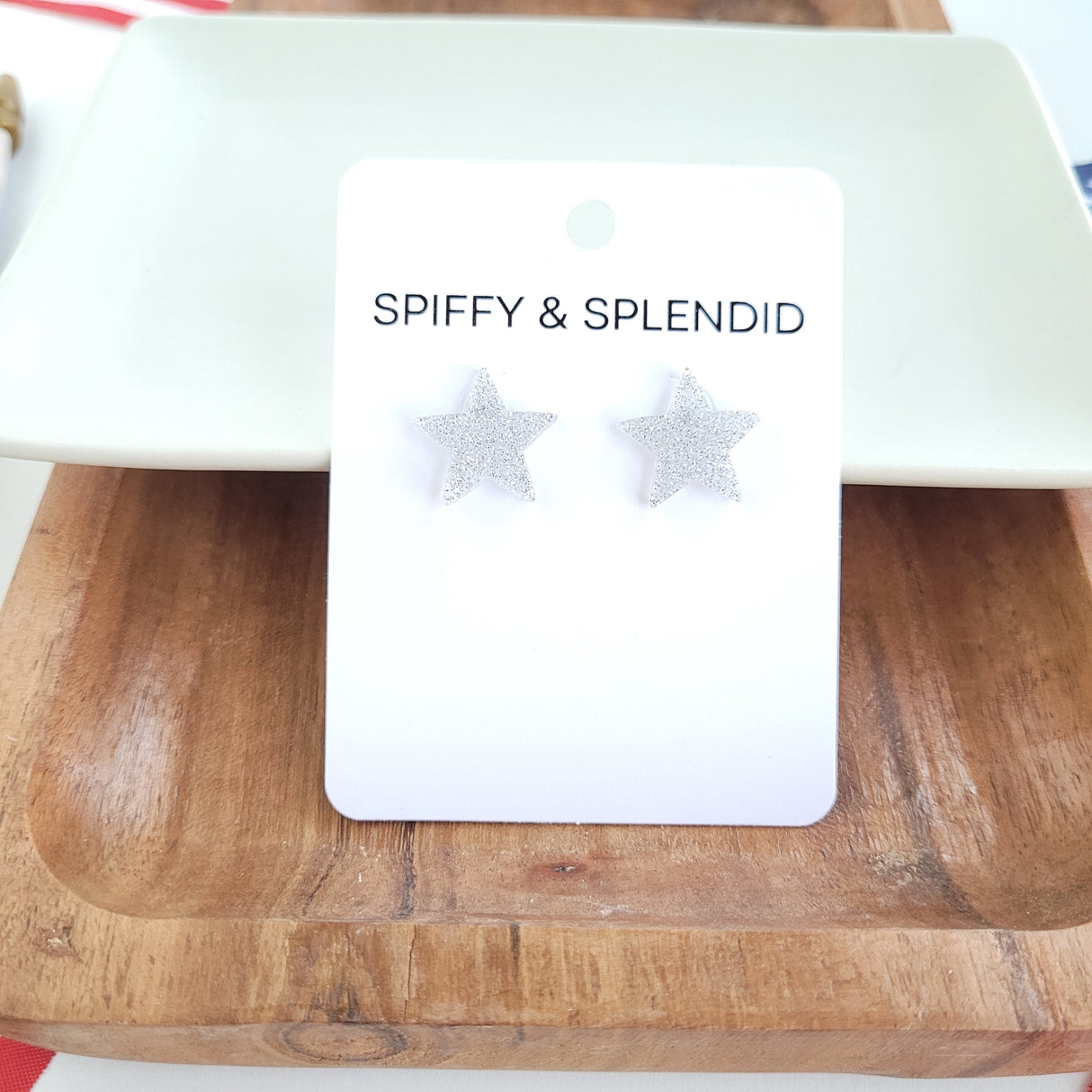 Liberty Star Studs - Silver from Spiffy & Splendid