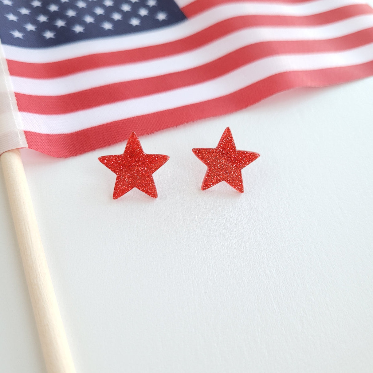 Liberty Star Studs - Red from Spiffy & Splendid