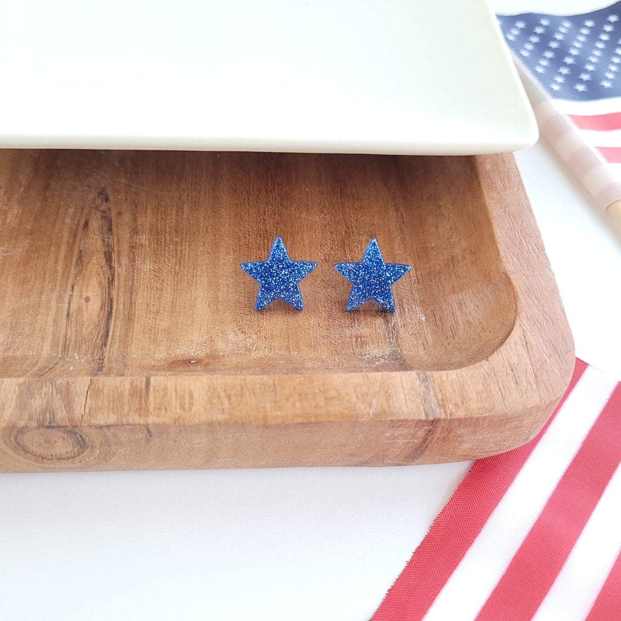 Liberty Star Studs - Blue from Spiffy & Splendid
