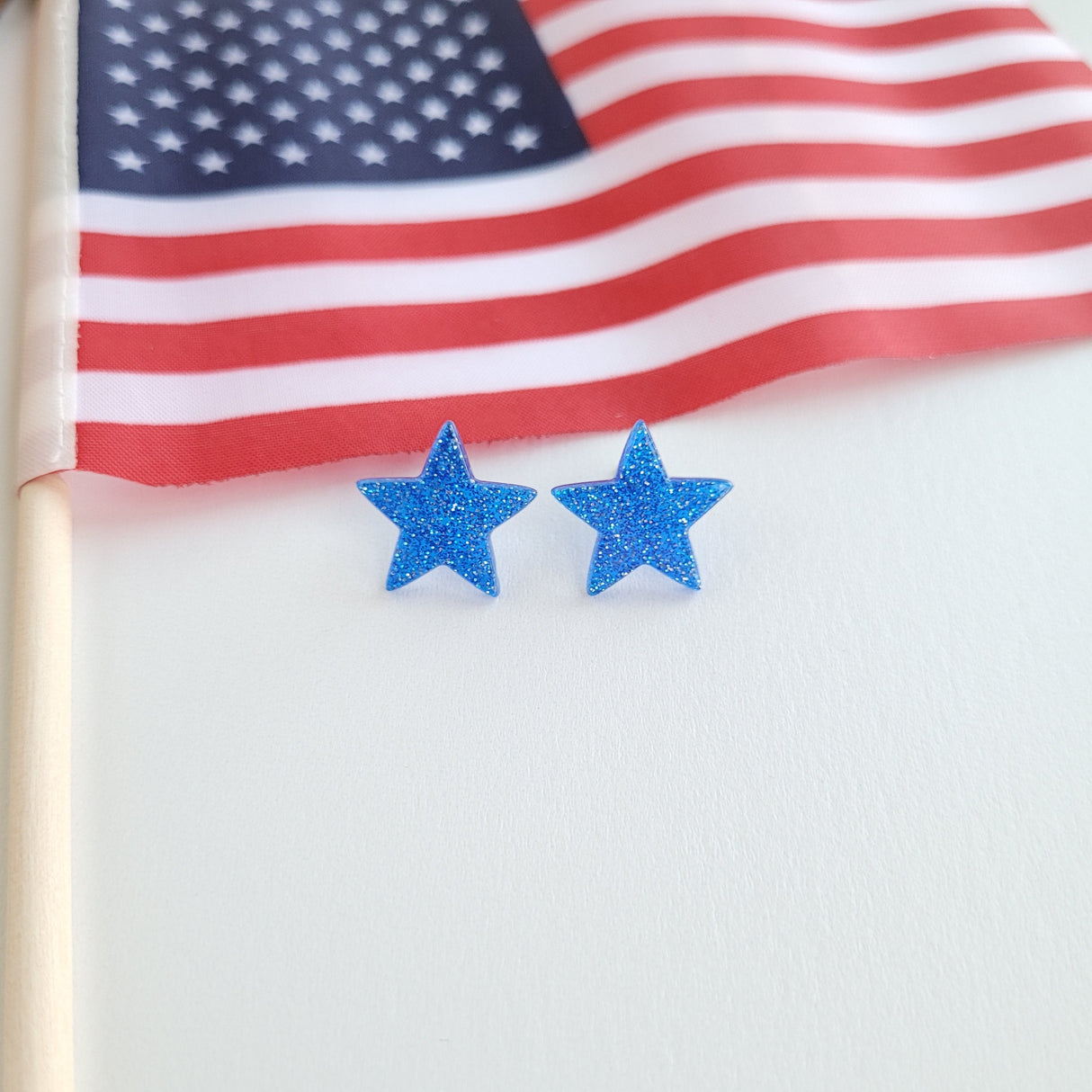 Liberty Star Studs - Blue from Spiffy & Splendid