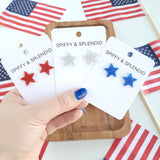 Liberty Star Studs - Silver from Spiffy & Splendid