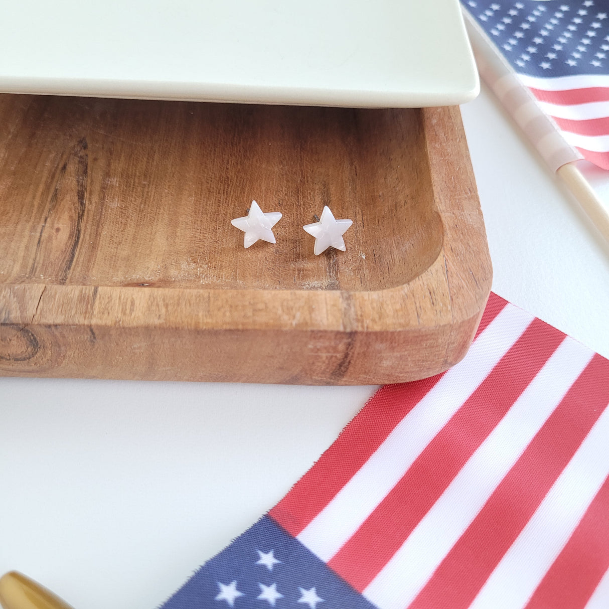 Star Studs- Pearly White from Spiffy & Splendid