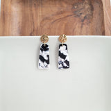 Mia Mini Earrings - Black & White from Spiffy & Splendid