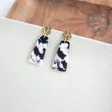 Mia Mini Earrings - Black & White from Spiffy & Splendid