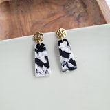 Mia Mini Earrings - Black & White from Spiffy & Splendid