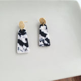 Mia Mini Earrings - Black & White from Spiffy & Splendid